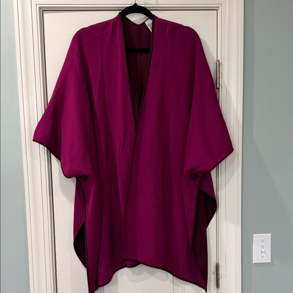 Chico's Reversible Sweater Poncho